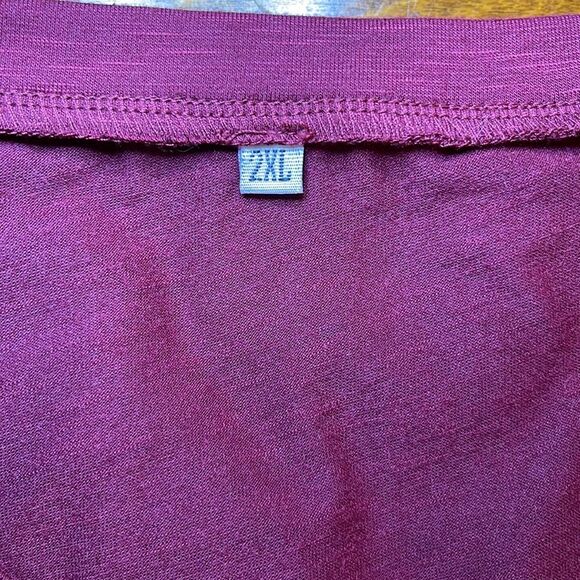 Simple tee V Neck Tunic shirt Size XXL - Picture 11 of 12